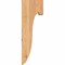 Ekena Millwork Del Monte Smooth Corbel, Western Red Cedar, 5 1/2"W x 8"D x 24"H COR06X08X24DEL00SWR - alternate 2
